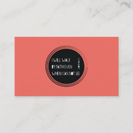 Ich gehe durch Glauben Visitenkarte