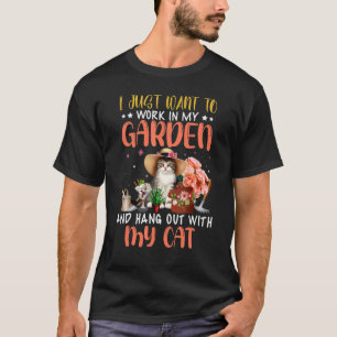 Ich gehe einfach in meinen Garten und hänge mit me T-Shirt