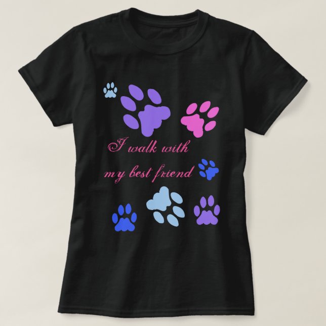 Ich gehe mit meinem T-Shirt des besten Freunds (Design vorne)