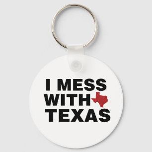 Ich gehe mit Texas zusammen Schlüsselanhänger