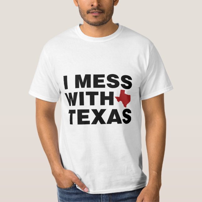 Ich gehe mit Texas zusammen T-Shirt (Vorderseite)