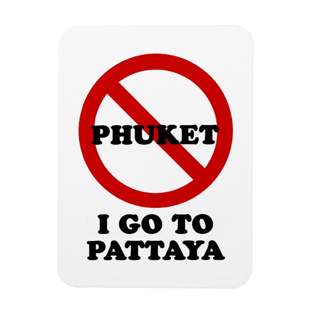 ICH GEHE NACH PATTAYA MAGNET (Vertikal)