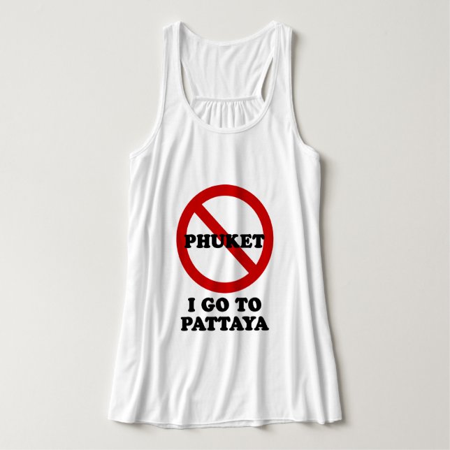 ICH GEHE NACH PATTAYA TANK TOP (Design Vorderseite)