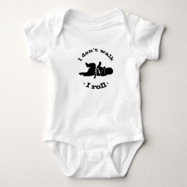 Ich gehe nicht, ich rolle Baby bjj jiu jitsu Baby Strampler