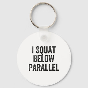 Ich gehe unter Parallel Gym Gewichtheber Bodybuild Schlüsselanhänger