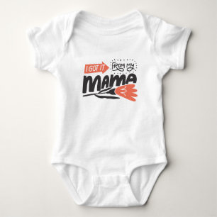 Ich gehe von Mai Mama Baby Strampler