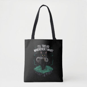 Ich gehe, wo immer ich Funny Cat Liebhaber Gewollt Tasche