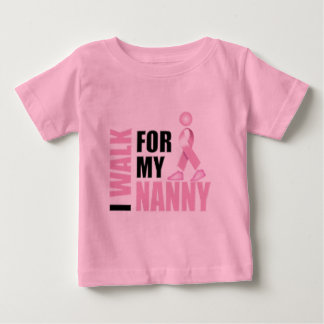Ich gehe zu Fuß für mein Gruschenrosa Baby T-shirt