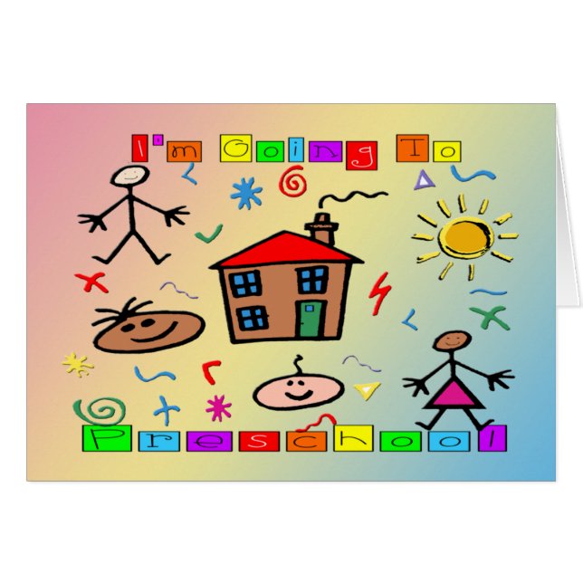 Ich gehe zur Vorschule (Vorderseite (Horizontal))