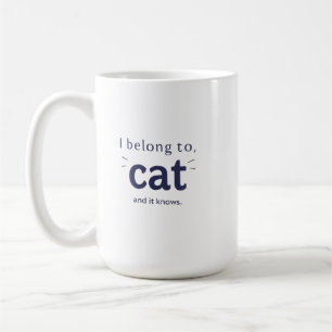 Ich gehöre der Katze Kaffeetasse