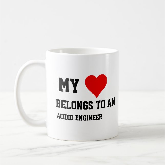 Ich gehöre einem Audio-Engineer an Kaffeetasse (Links)