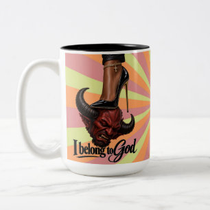 Ich gehöre Gott Zweifarbige Tasse