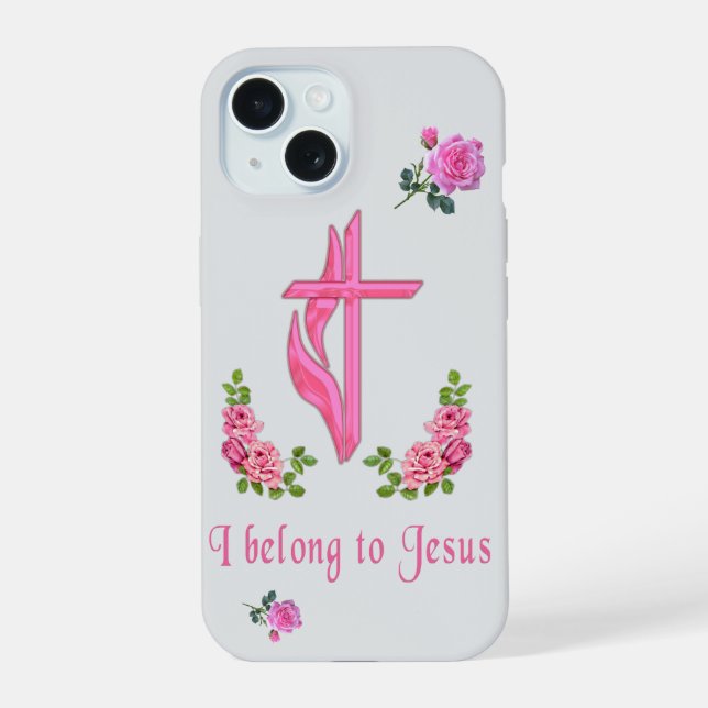 Ich gehöre Jesus iPhone 15 Hülle (Rückseite)