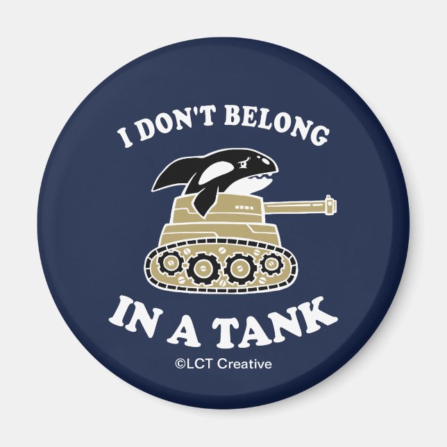 Ich gehöre nicht an einen Tank Magnet (Vorne)