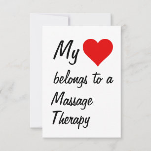 Ich gehöre zu einer Massagetherapiekarte Karte