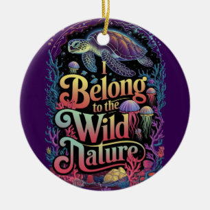 Ich gehöre zur Wildwasserschildkröte Keramik Ornament