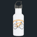 Ich genieße das Ruhestand, sonniges Fahrrad Edelstahlflasche<br><div class="desc">Diese Wasserflasche ist ein großartiges Ruhestandsgeschenk für Radfahrer und alle,  die Lieben zum Fahrradfahren haben. Es enthält die lustige Nachricht "I'm Wheely Enjoying Retirement" in orange über einer Abbildung eines passenden orangefarbenen Fahrrades.</div>