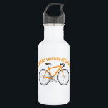 Ich genieße das Ruhestand, sonniges Fahrrad Edelstahlflasche<br><div class="desc">Diese Wasserflasche ist ein großartiges Ruhestandsgeschenk für Radfahrer und alle,  die Lieben zum Fahrradfahren haben. Es enthält die lustige Nachricht "I'm Wheely Enjoying Retirement" in orange über einer Abbildung eines passenden orangefarbenen Fahrrades.</div>