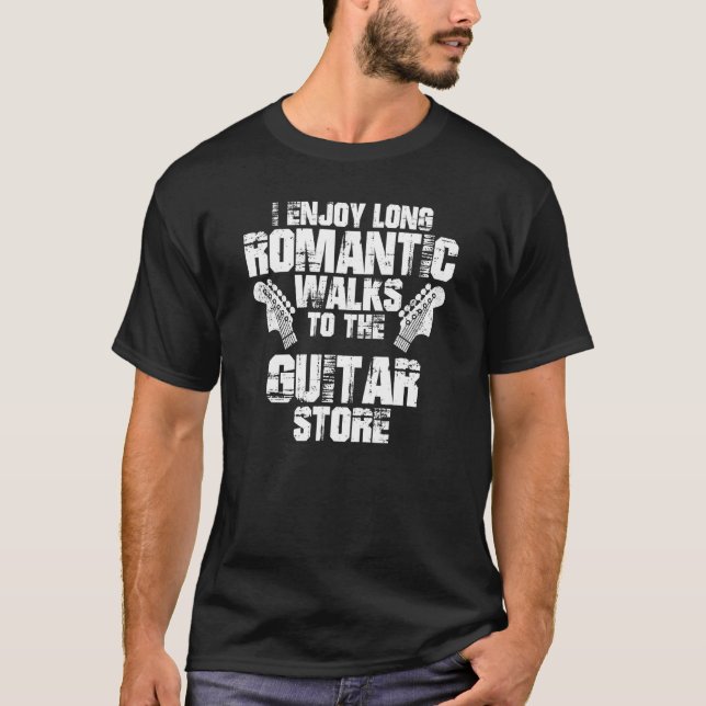 Ich genieße lange romantische Spaziergänge zum Git T-Shirt (Vorderseite)