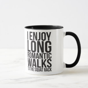 Ich genieße lange romantische Spaziergänge zum Squ Tasse