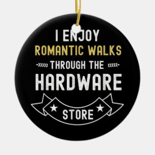 Ich genieße romantische Spaziergänge durch den H Keramik Ornament