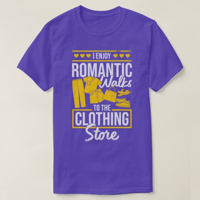 Ich genieße romantische Spaziergänge zum Bekleidun T-Shirt (Design vorne)
