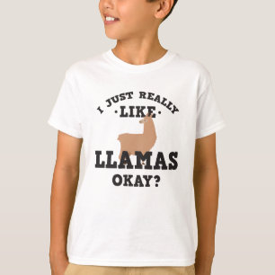 Ich gerade mag wirklich Lama-lustigen Zitat-T - T-Shirt