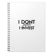 ICH GEREITE MICH NICHT. Ich Investiere – Notizbuch