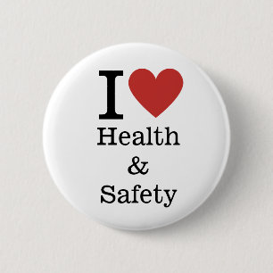 Ich ❤️ Gesundheit und Sicherheit der Mitarbeiter C Button