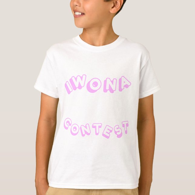 Ich gewann einen Wettbewerb mit Pastel Pink Kid's T-Shirt (Vorderseite)