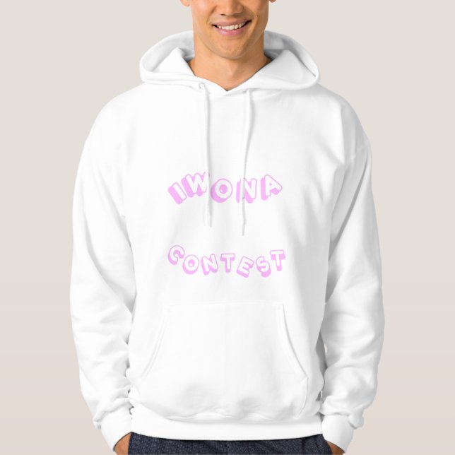 Ich gewann einen Wettbewerb "Pastellfarben - Rosa  Hoodie (Vorderseite)