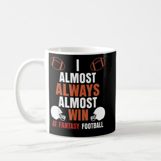 Ich gewinne fast immer bei Fantasy Football Men Kaffeetasse (Links)