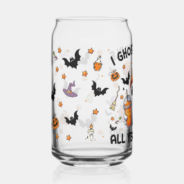 Ich Ghost People Runde Halloween-Geist Dosenglas