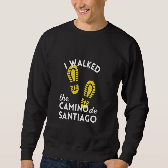 Ich ging die Camino de Santiago Wanderstiefel Span Sweatshirt (Vorderseite)