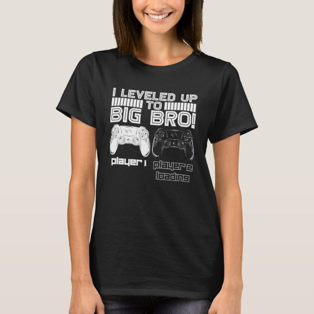 Ich ging zu Big Bro Gamer New Brother Niedlich T-Shirt (Vorderseite)