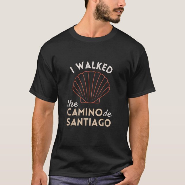 Ich ging zu Fuß Camino de Santiago Trail Pilgrim S T-Shirt (Vorderseite)