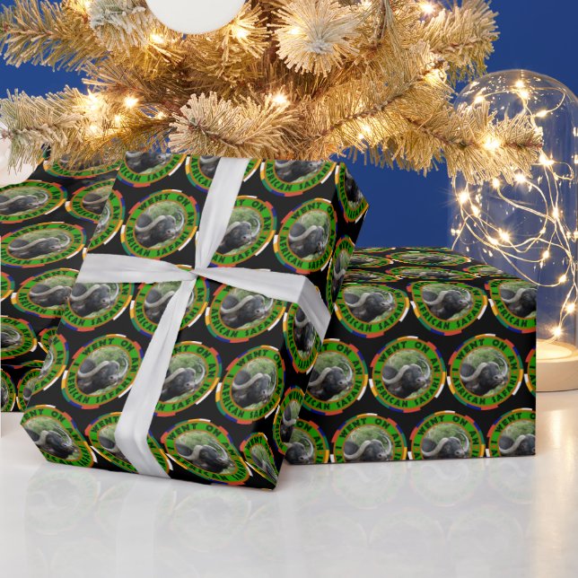 Ich ging zu Safari Buffalo Grass Geschenkpapier (Feiertage)