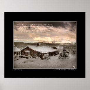 Ich ging zum Woods, Thoreau Poster