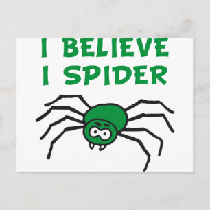Ich glaub ich bin Spinne Postkarte