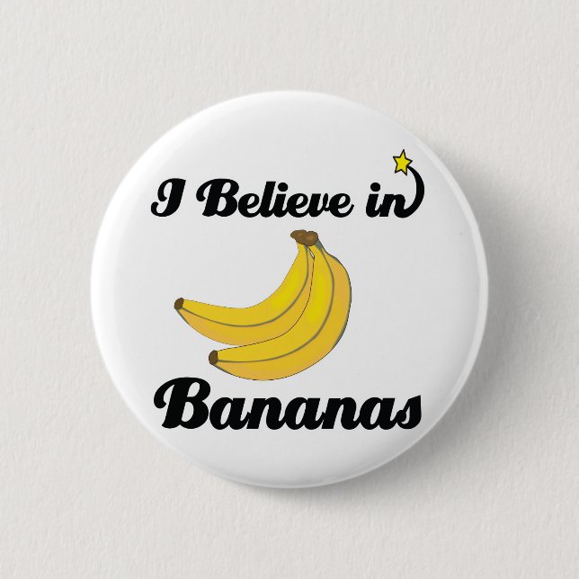 ich glaube an Bananen Button (Vorderseite)