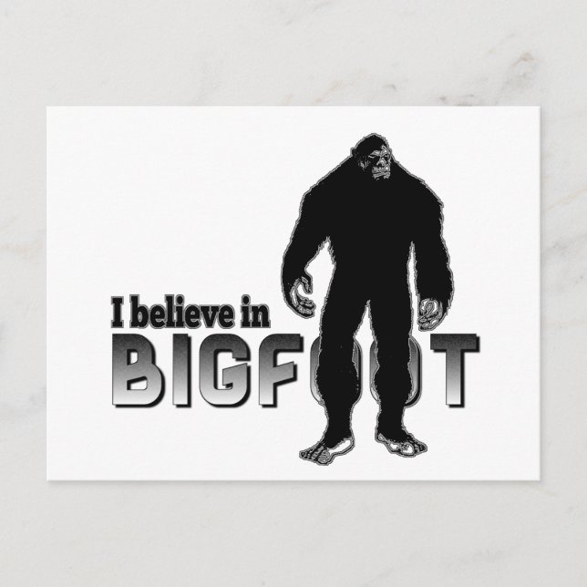 Ich glaube an BIGFOOT Postkarte (Vorderseite)