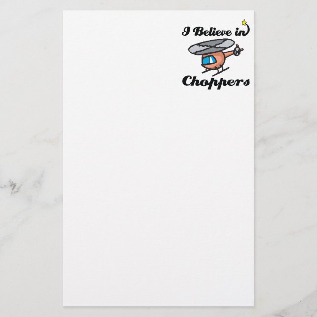 Ich glaube an Chopper Briefpapier (Vorderseite)