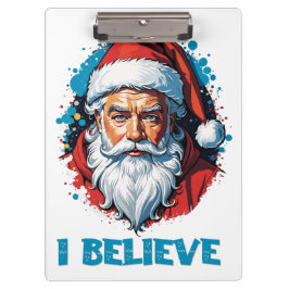 Ich glaube an das Design des Santa Claus Graffiti. Klemmbrett