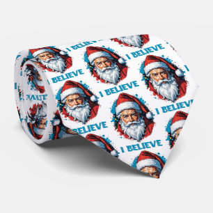 Ich glaube an das Design des Santa Claus Graffiti. Krawatte