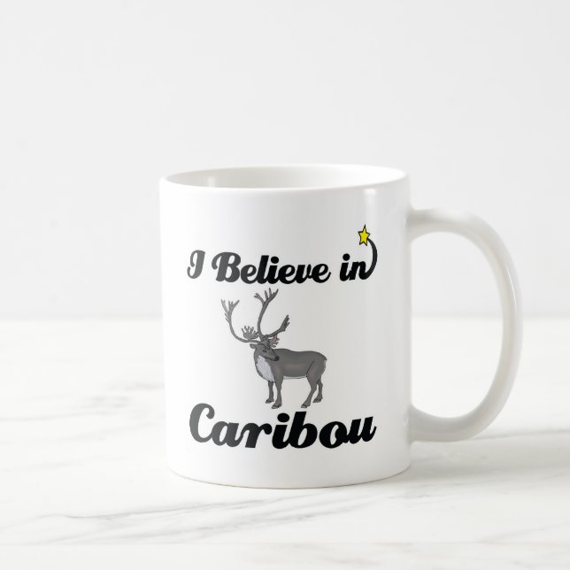 Ich glaube an das Karibu Kaffeetasse (Rechts)