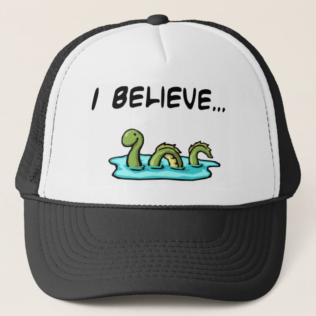 Ich glaube an das Loch- Nessmonster Truckerkappe (Vorderseite)