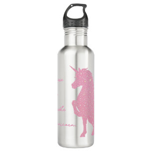 Ich glaube an das unsichtbare rosa Einhorn. Edelstahlflasche