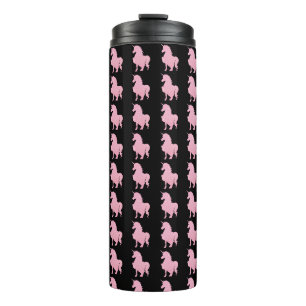 Ich glaube an das unsichtbare rosa Einhorn. Thermosbecher