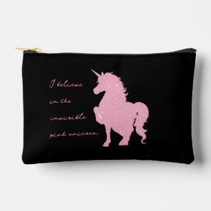 Ich glaube an das unsichtbare rosa Einhorn. Zubehörtasche
