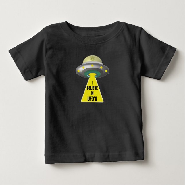 Ich glaube an den Alien-Raumschiff-T - Shirt des U (Vorderseite)